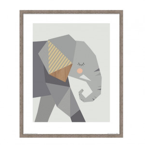 2000983162236 Постер Elephant COSMO RED