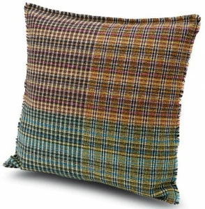 MissoniHome Подушка из ткани с нашивками в шотландском стиле Dolomiti