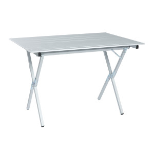 91216303 Стол садовый складной 110 - 110 см х 72 см х 80 см алюминий серый / серебристый Long Table STLM-0520596 CAMPING WORLD