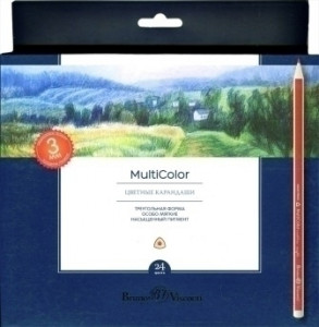 453833 Набор карандашей "Multicolor", 24 цвета Bruno Visconti