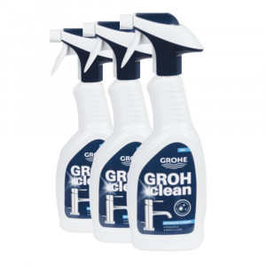 Набор из трех бутылок универсального чистящего средства GROHE GROHclean Professional 500 мл (с распылителем) (48166000-TRIO)