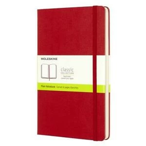 Блокнот Moleskine CLASSIC LARGE, нелинованный, красный