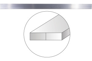15623975 Прямоугольное алюминиевое правило 2.5м Профи 06-02-0009 Inforce