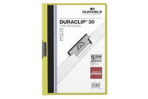 008098 Папка "Duraclip color" А4 зеленая Durable