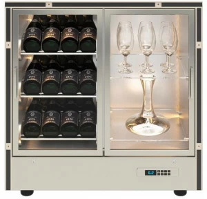 EXPO Алюминиевый винный шкаф со стеклянными дверцами Mod 20 Md-h24/md-m24/md-c24