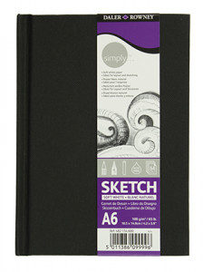 464569 Скетчбук "Simply" А6, 54 листа, 100 г/м2 Daler-Rowney