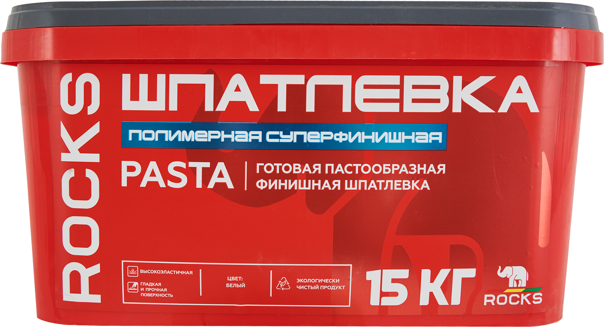 83670366 Шпатлевка полимерная суперфинишная pasta 15 кг Rock pasta STLM-0043261 ROCKS