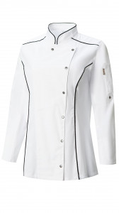 67689 Китель поварской женский цвет white (белый) RICON  Одежда для поваров  размер 46 (M)
