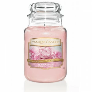 Свеча большая в стеклянной банке "Пудровый букет" Blush Bouquet 623 гр 110-150 часов YANKEE CANDLE  267854 Розовый