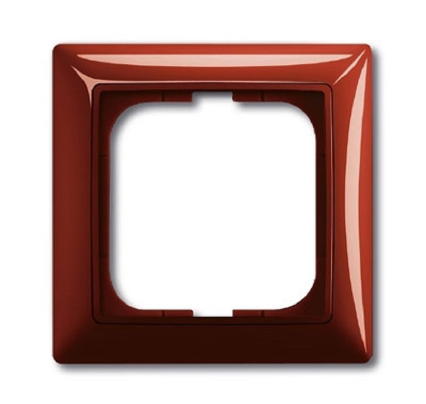 93829021 Рамка для розеток и выключателей 1 пост цвет foyer красный Basic 55 STLM-0581346 ABB