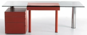 Italy Dream Design Прямоугольный письменный стол из хрусталя