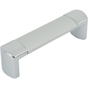 Ручка-скоба мебельная Aluminium 2025 96 мм, цвет серебристый EDSON