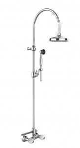 05537 / D Внешний смеситель для душа с трубкой, лейкой и дуплексным душем. Bongio Rivoli