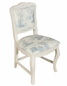Кухонный стул со спинкой бело-голубой 90,5 см ДОМАШНЯЯ ОБСТАНОВКА BELVEDER 00-3886333 Белый