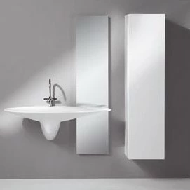 Композиция №5 Pli Collection комплект мебели для ванной комнаты Burgbad
