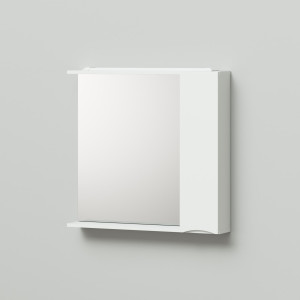Шкаф зеркало 80 800х150х750 правое Белый ИТАНА Мишель