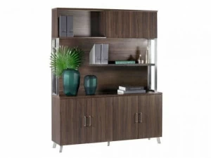 Arrediorg.it® Открытый отдельно стоящий деревянный книжный шкаф Platinum Pg-b19h-16b
