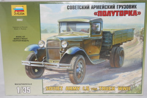 3602 Модель сборная Советский армейский грузовик Полуторка (ГАЗ-АА) 1/35 ZVEZDA