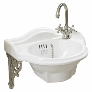 Pf30 Подвесная раковина настенная овальная Traditional Bathrooms Richmond белая