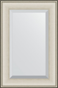 BY 1236 Зеркало с фацетом в багетной раме - травленое серебро 95 mm EVOFORM Exclusive