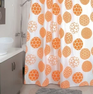 850P180M11 Milardo Orange dots Штора для ванной комнаты  Orange dots Россия
