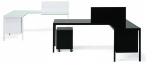 YDF Угловой рабочий стол в современном стиле из искусственной древесины Ernesto