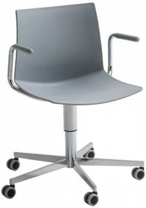 GABER Офисный стул из технополимера с 5 спицами и подлокотниками