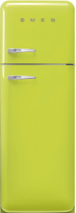 FAB30RLI5 Холодильник / отдельностоящий двухдверный холодильник, стиль 50-х годов, 60 см, цвет лайма, петли справа SMEG