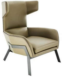 HC28 Cosmo Кожаное кресло с высокой спинкой  D15