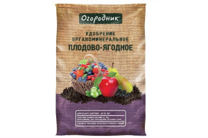 16255880 Удобрение сухое, органоминеральное 0.9 кг для плодово-ягодных в пеллетах Уд0102ОГО07 Огородник