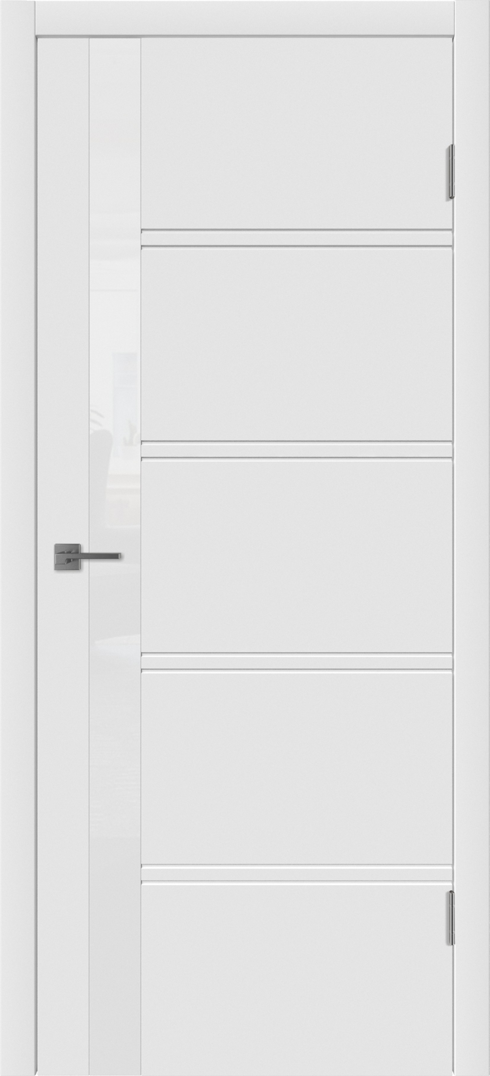 84506411 Дверь межкомнатная остекленная Бостон 90х200 см эмаль цвет белый STLM-0050791 VFD