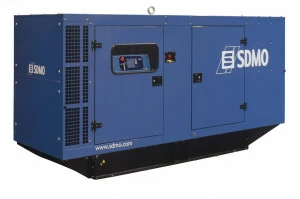 Дизельный генератор SDMO J130K в кожухе в АВР