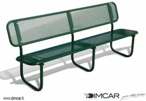 DIMCAR Металлическая скамейка в классическом стиле со спинкой City 1142