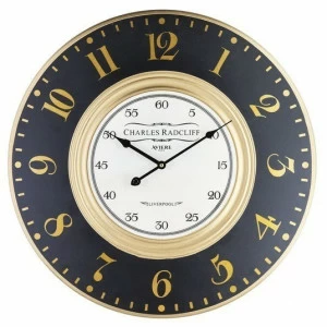 Часы настенные круглые с металлическими цифрами 60 см синие Aviere AVIERE  00-3872810 Золото;синий