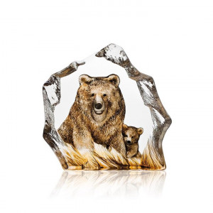 33889 Скульптура "Бурый медведь", коричневый, 160/155 мм. Maleras