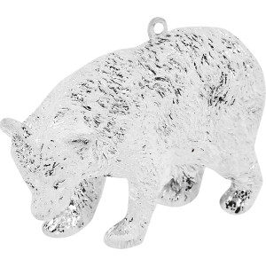 Украшение ёлочное «Медведь», 10 см, цвет серебристый ERICHKRAUSE DECOR