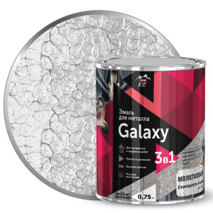 84871672 Эмаль по металлу Galaxy молотковая цвет серебристо-серый 0.75 л STLM-0056705 PARADE