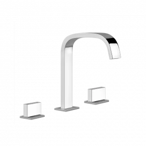 Gessi Смеситель для раковины на 3 отверстия, с донным клапаном RETTANGOLO 20426