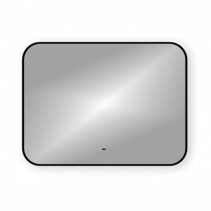 90806669 Зеркало для ванной T20232S с подсветкой 80х60см Solli Black Soft Line STLM-0391217 TEYMI