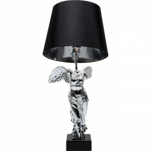 Лампа настольная Headless Angel Черная на серебристом основании 36261 KARE ДЕВУШКА 325374 Серебро;черный