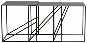 ASPLUND Штабелируемый квадратный металлический журнальный столик Oblique