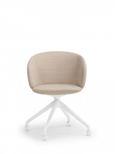NT4096R Chair with polypropylene swivel base on casters True Design Not