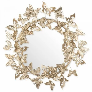 Декоративное настенное панно с зеркалом Butterflies ANKONA  217813 Золото