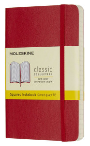 455673 Блокнот "Classic Soft" А6, в клетку, красный Moleskine