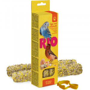 ПР0039984 Лакомство для птиц Палочки для всех видов птиц с яйцом и ракушечником 2х40г RIO