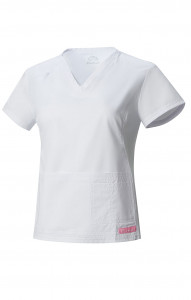 67980 Блузка женская WHITE (белый) GVENN  Медицинская одежда  размер 46 (M)