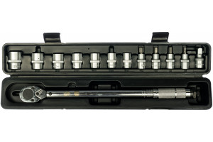 15520074 Динамометрический ключ с набором головок 1/2" 28-210Нм BG2370 Berger BG