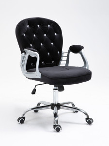 90817472 Офисное кресло Zk1304v/bk велюр цвет черный STLM-0396063 SOKOLTEC