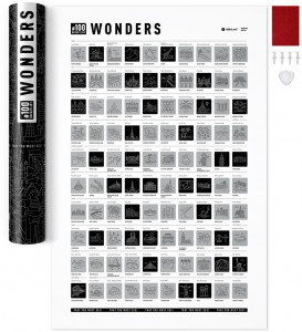 526272 Скретч постер "#100 ДЕЛ Wonders" 1DEA.me