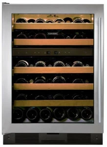 Sub-Zero Вертикальный винный шкаф из нержавеющей стали со стеклянной дверцей класса e Cantine vino Icbuw-24